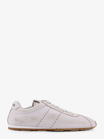 Plume low-top leather sneakers
