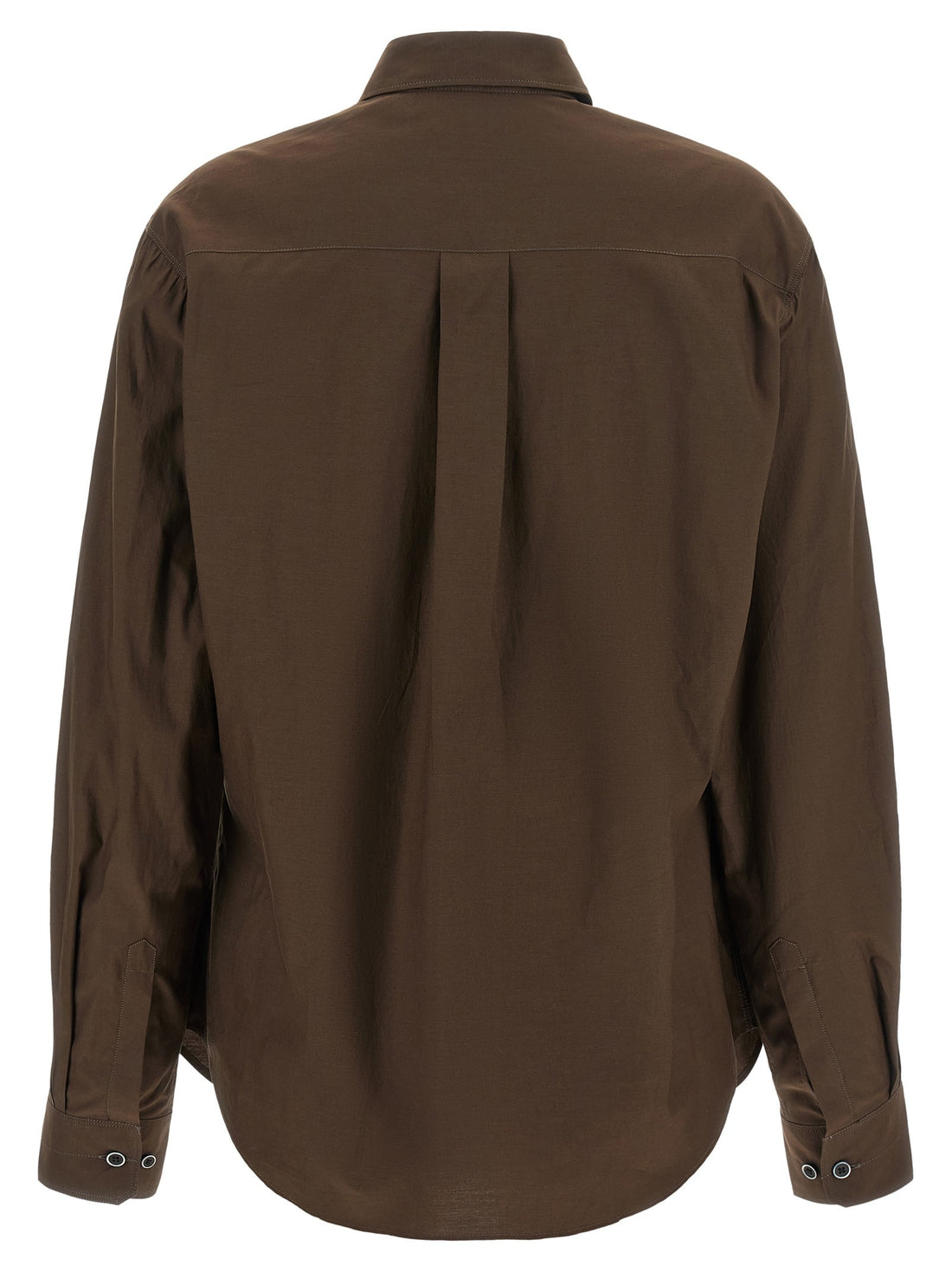 LEMAIRE - Pointed collar shirt Brown