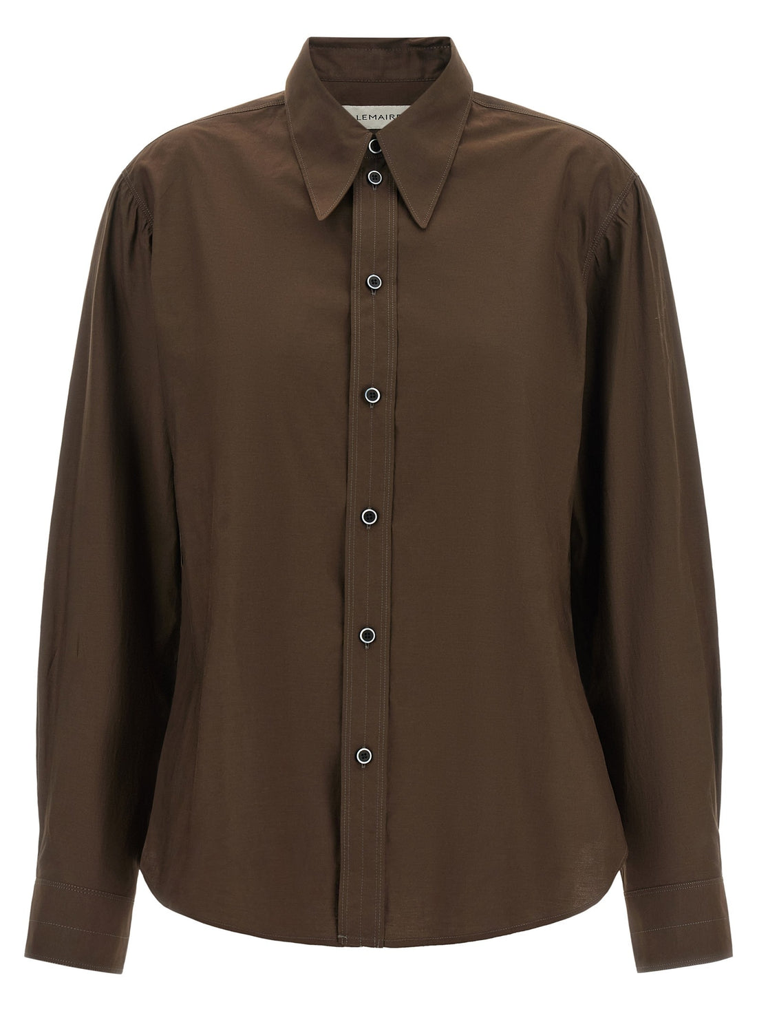 LEMAIRE - Pointed collar shirt Brown