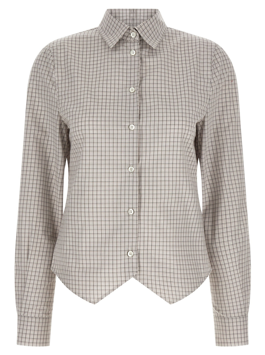 Maison Margiela - Pointed hem shirt beige