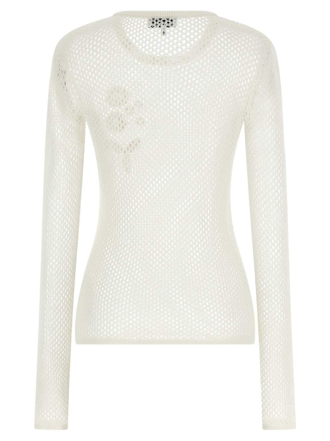 GANNI - Pointelle cotton sweater pointelle-cotton-sweater
