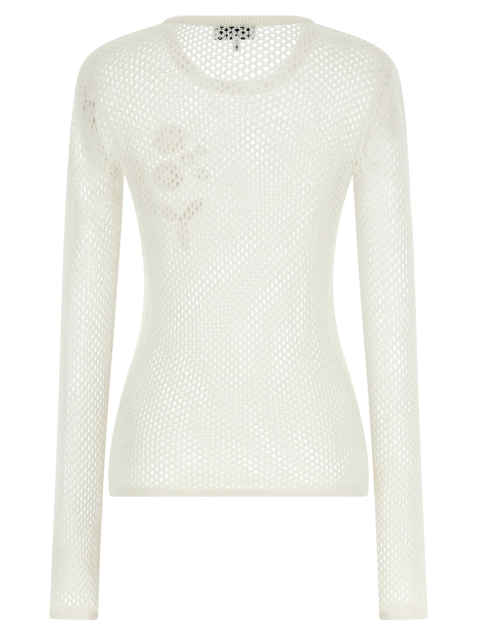GANNI - Pointelle cotton sweater