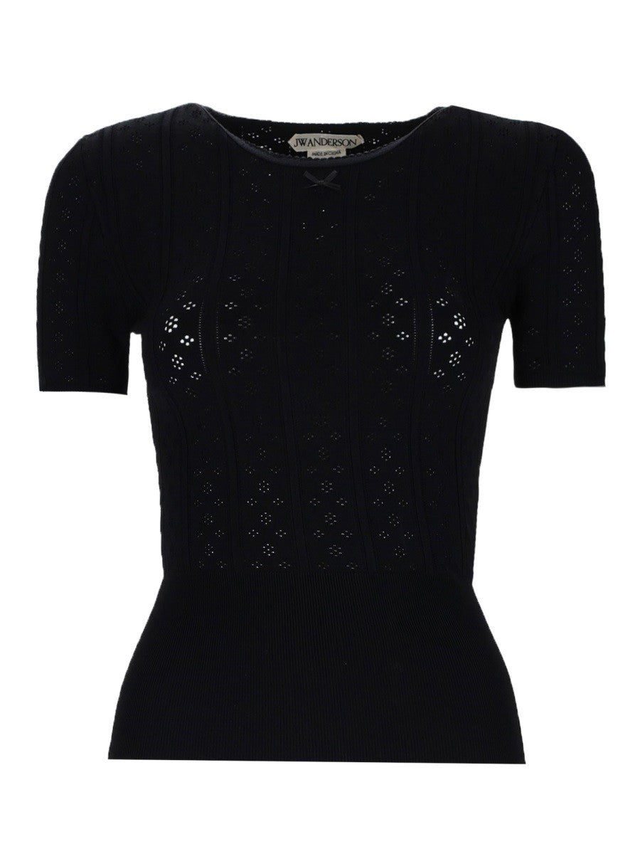 jw anderson "POINTELLE" T-SHIRT
