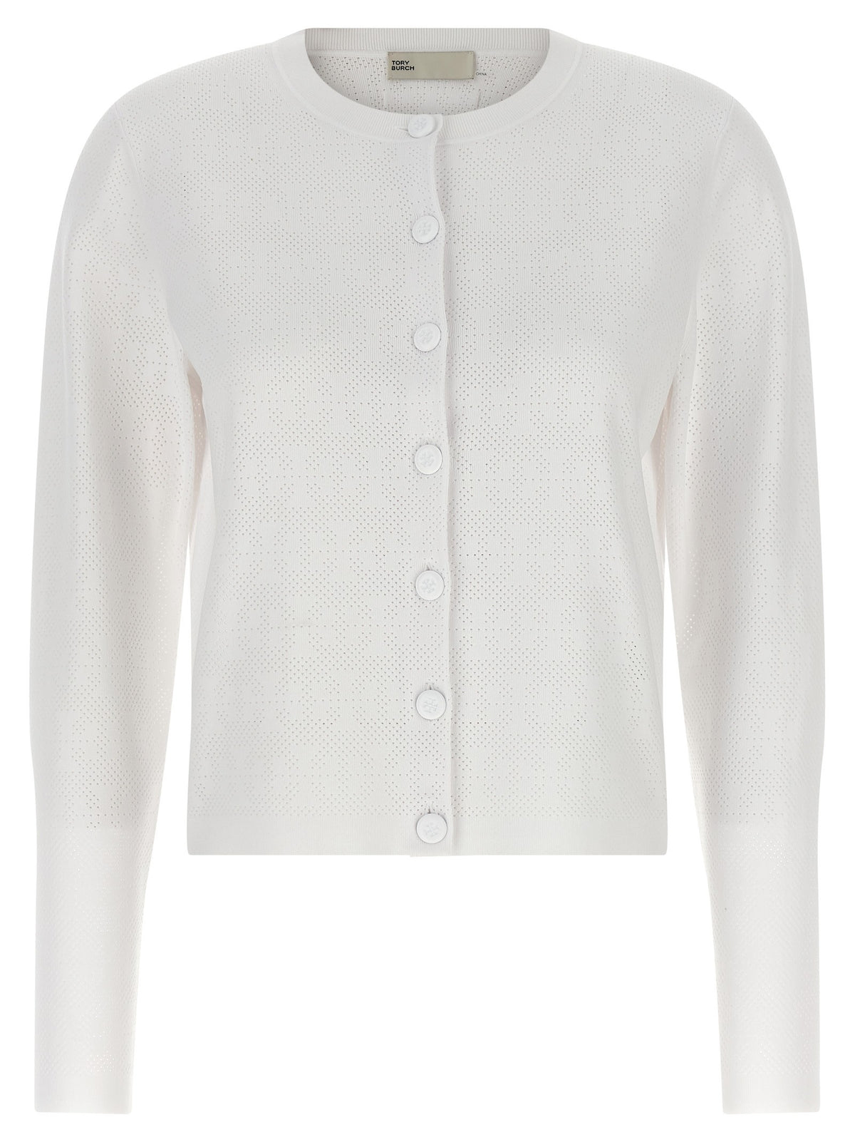 Tory Burch - Pointelle viscose cardigan