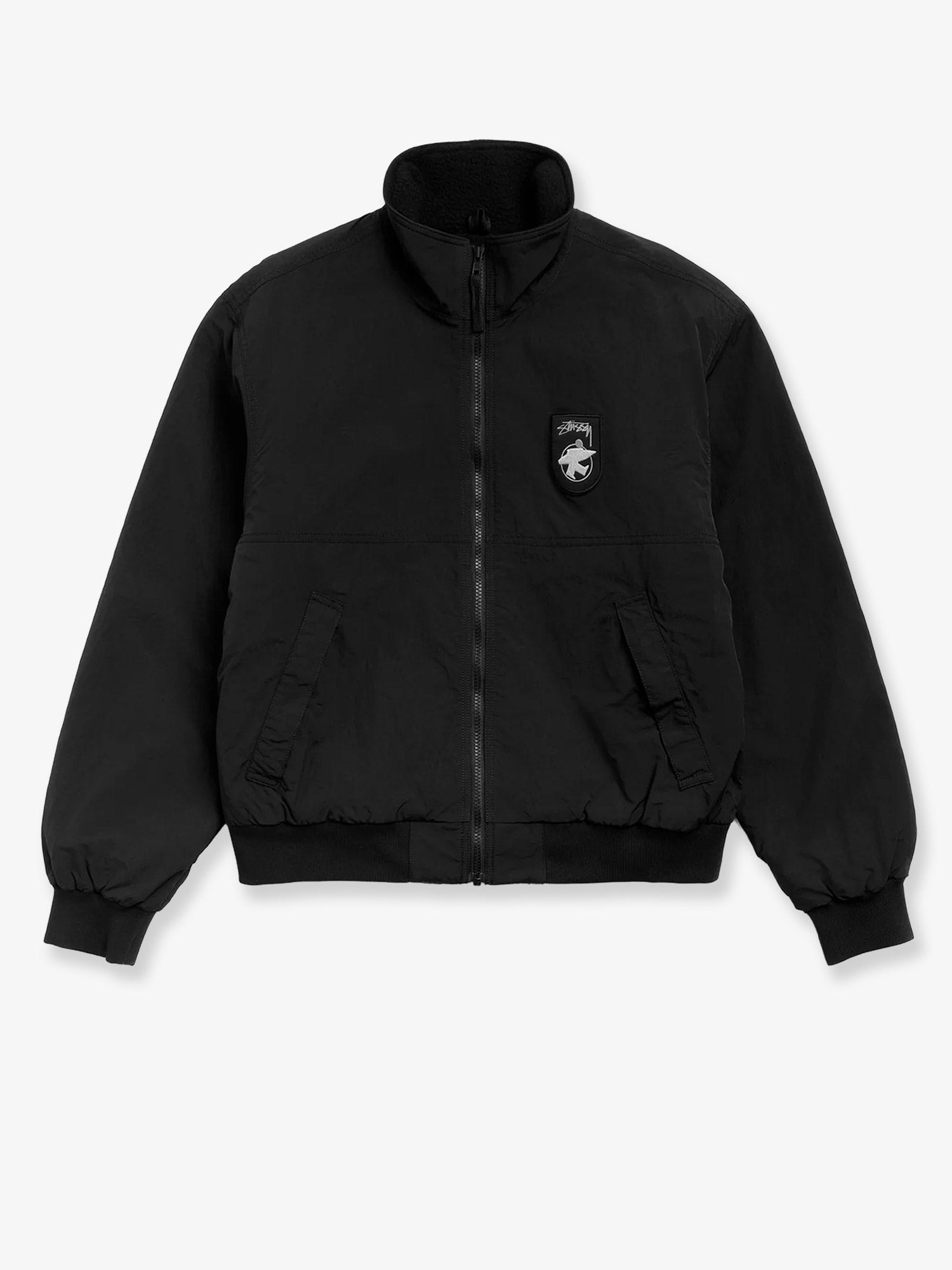 STUSSY STUSSY - Polar nylon jacket with logo patch on the front