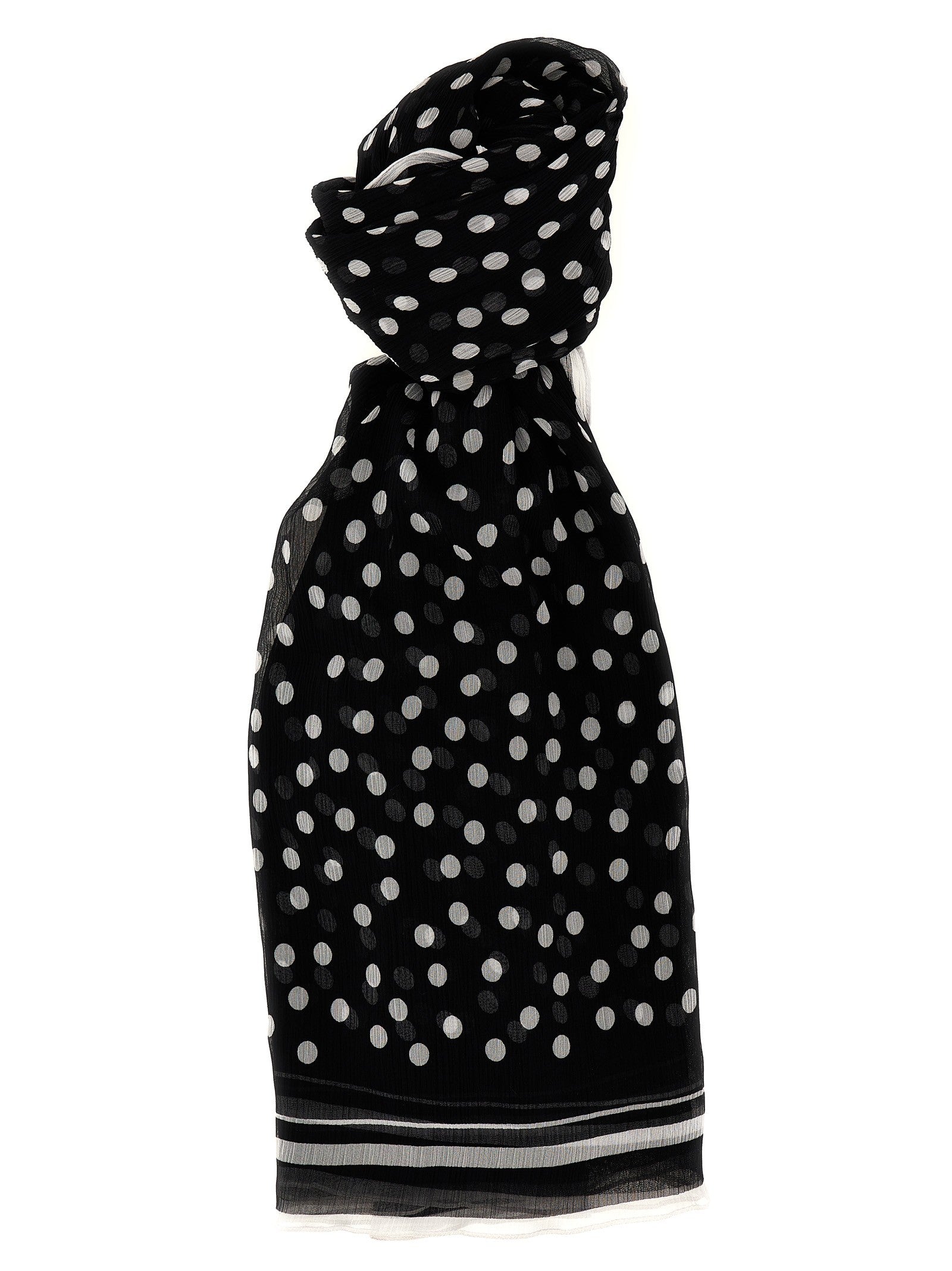 Dolce & Gabbana - Polka dot chiffon scarf