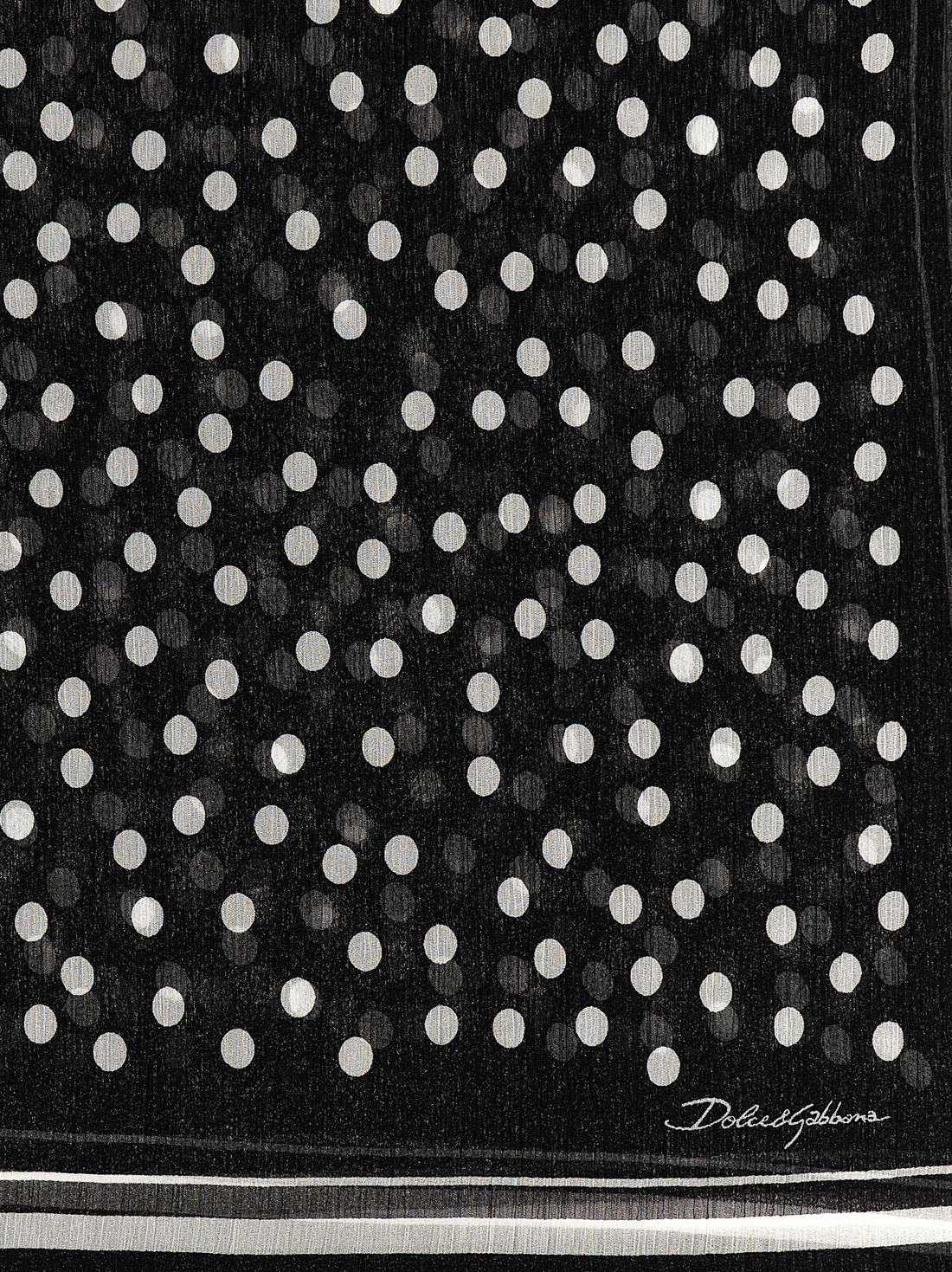 Dolce & Gabbana - Polka dot chiffon scarf polka-dot-chiffon-scarf
