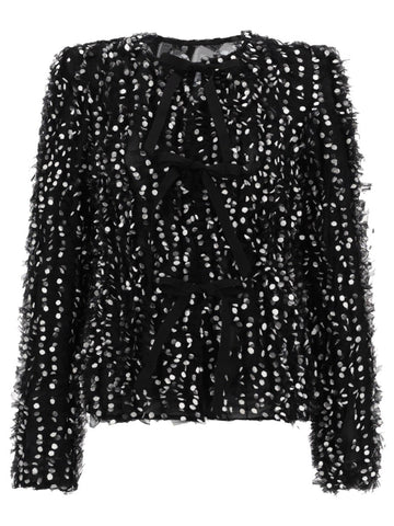 NINA RICCI - POLKA DOT EMBROIDERED JACKET