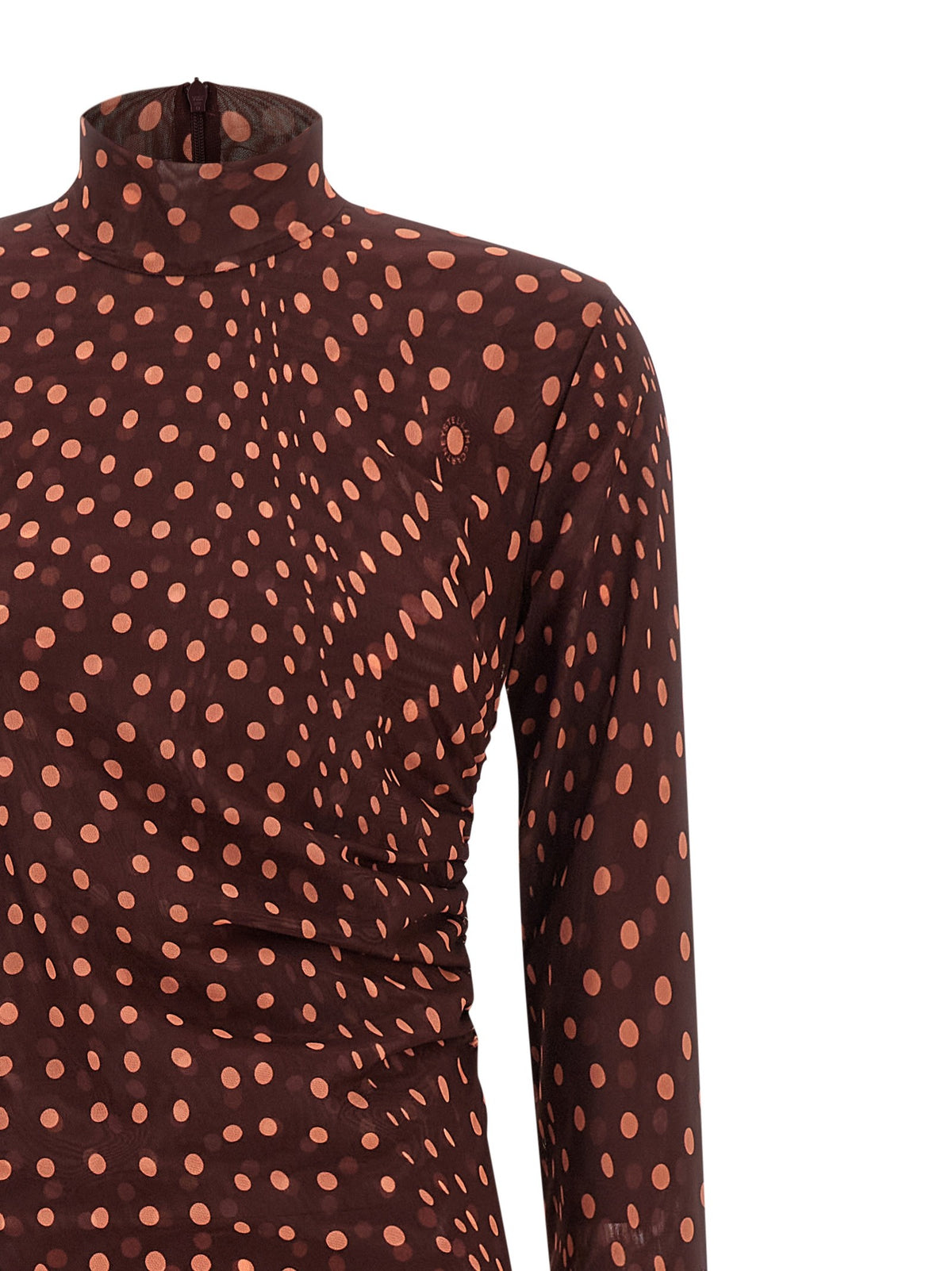 stella mccartney - Polka dot mesh dress