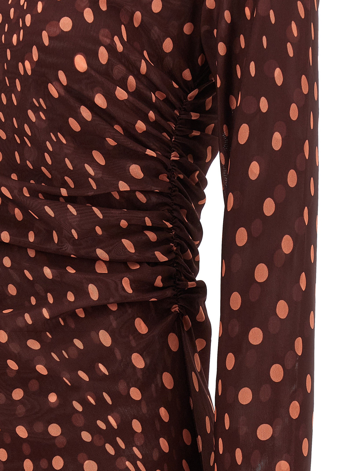 stella mccartney - Polka dot mesh dress