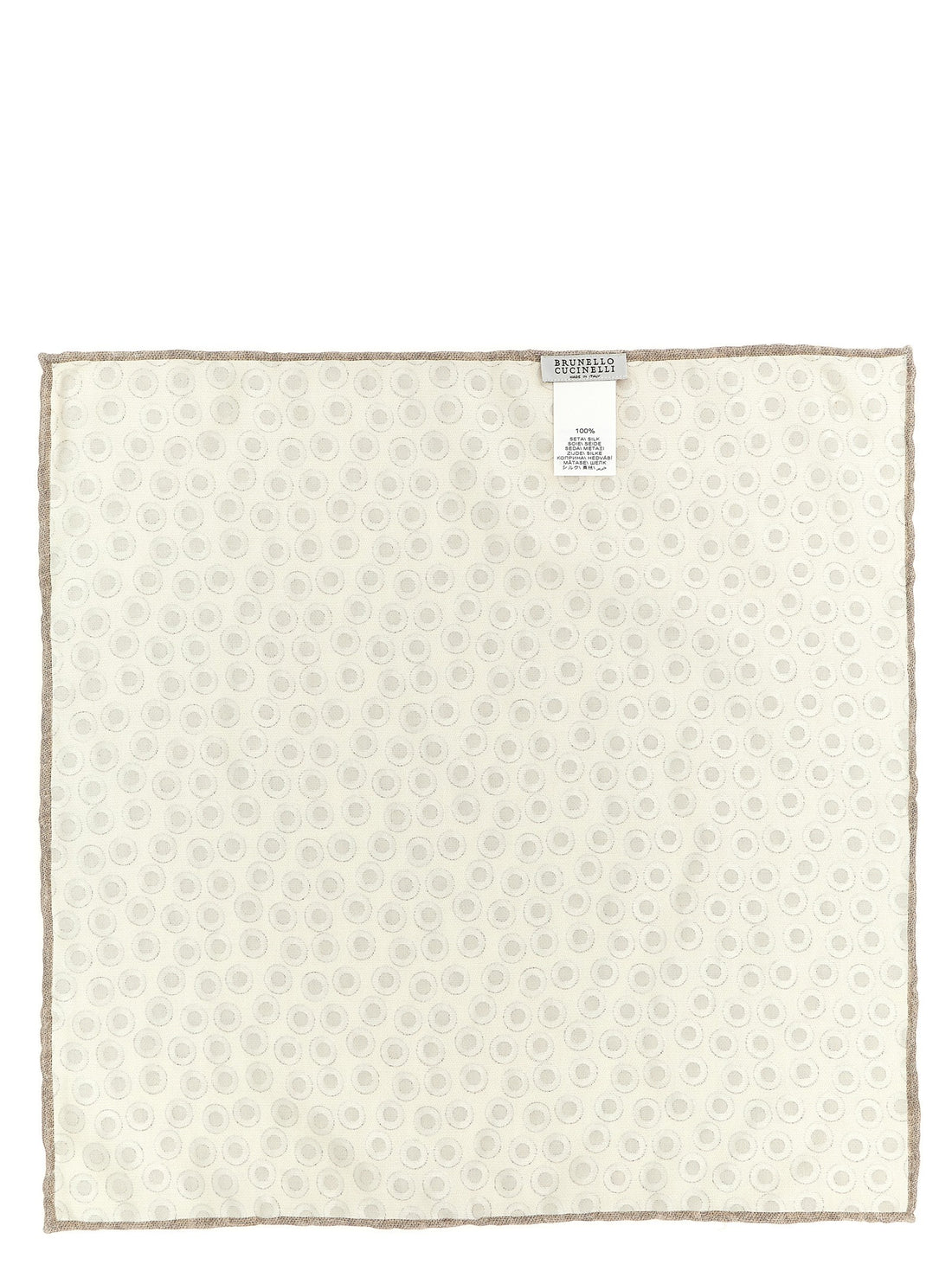 Brunello Cucinelli - Polka dot pocket clutch bag beige U