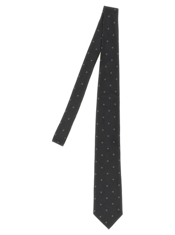 TOM FORD - Polka dot silk tie