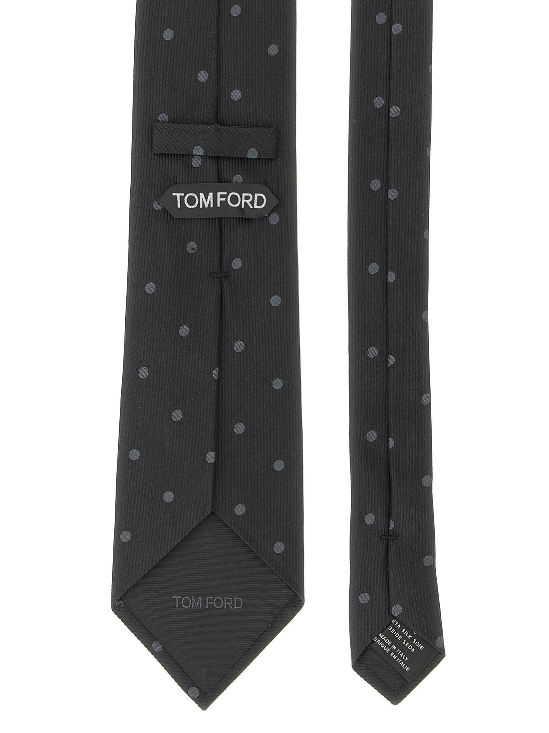 TOM FORD - Polka dot silk tie