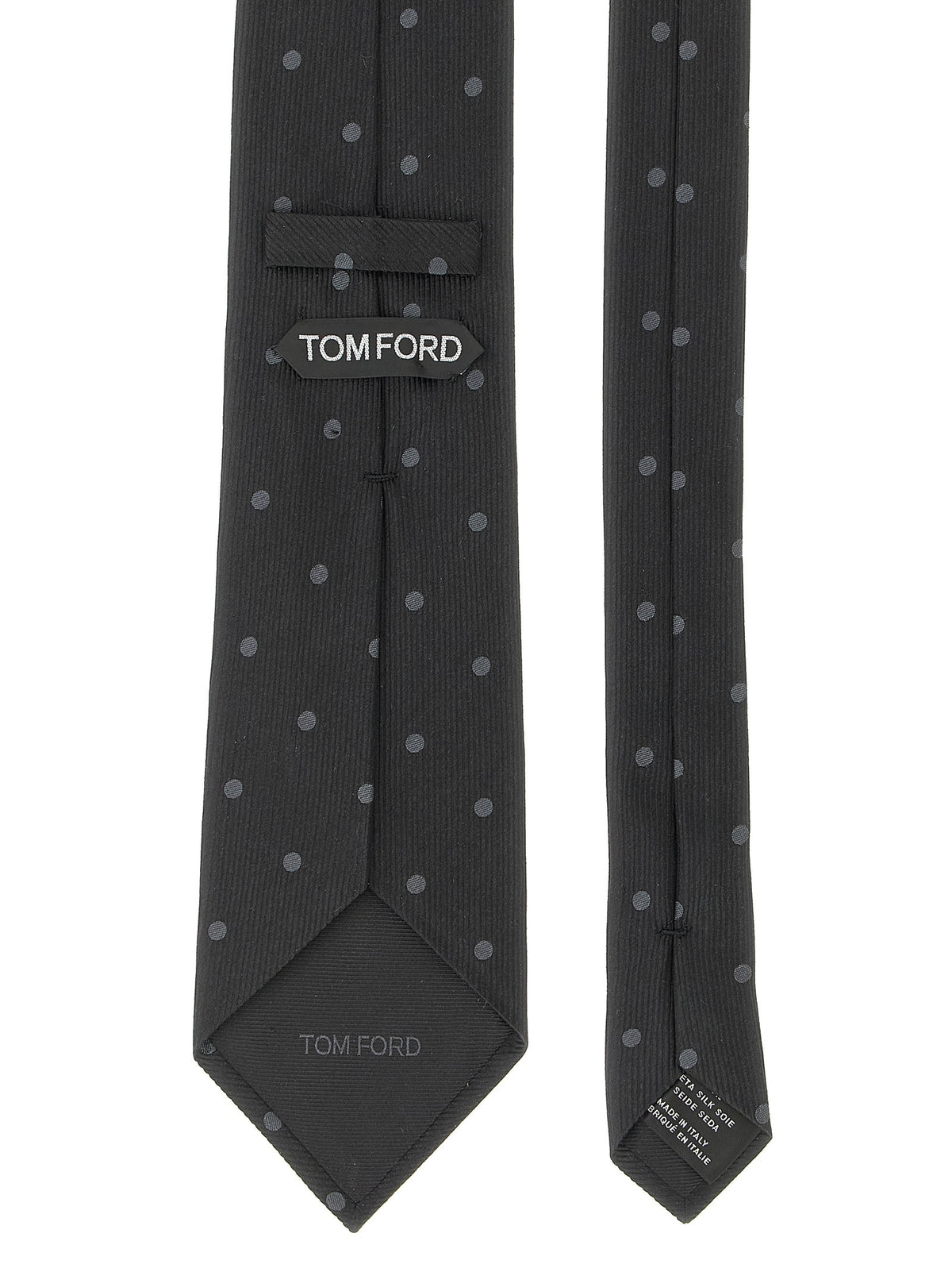 TOM FORD - Polka dot silk tie