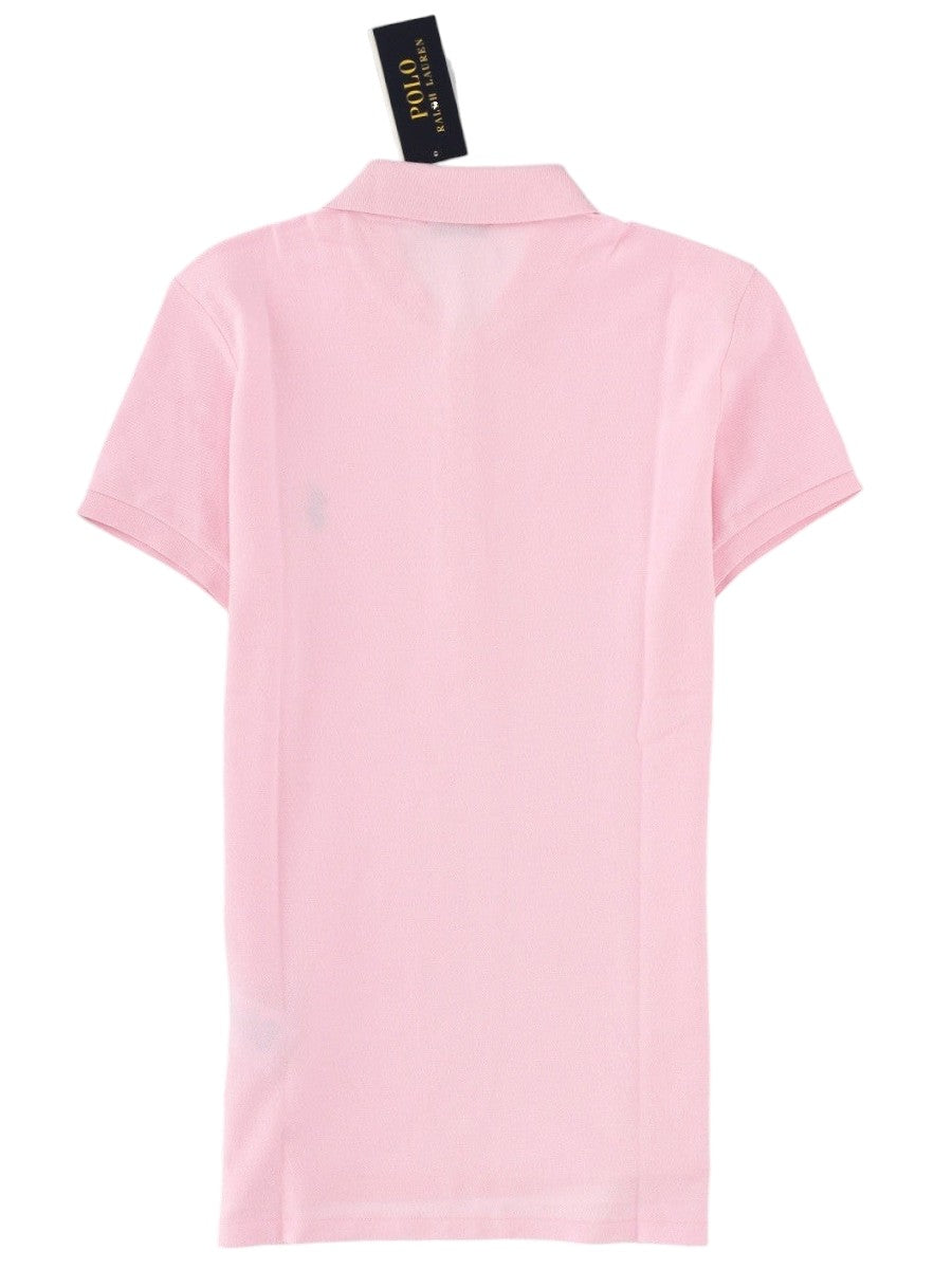 Polo Ralph Lauren - Pink Polo Shirt with Embroidered Logo and buttons