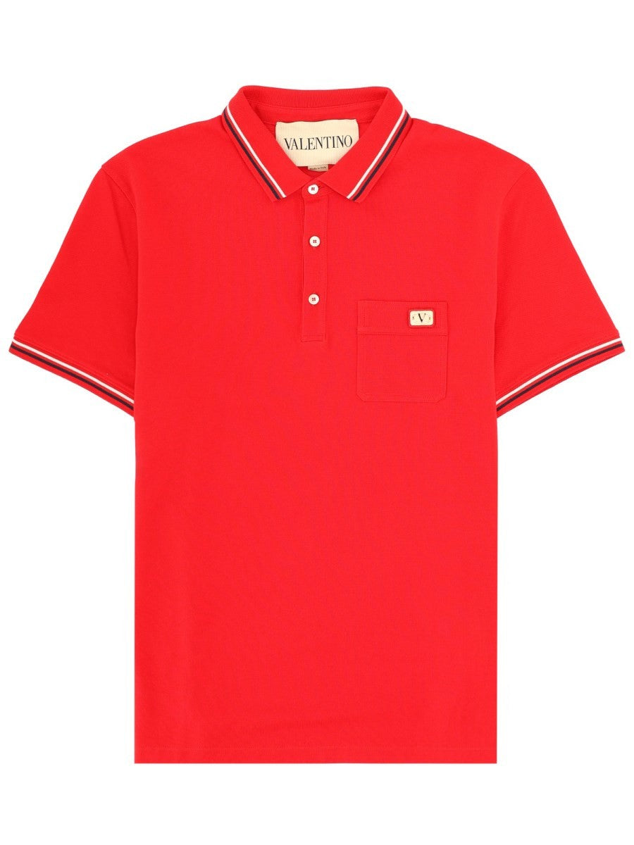Valentino POLO CON PATCH LOGO