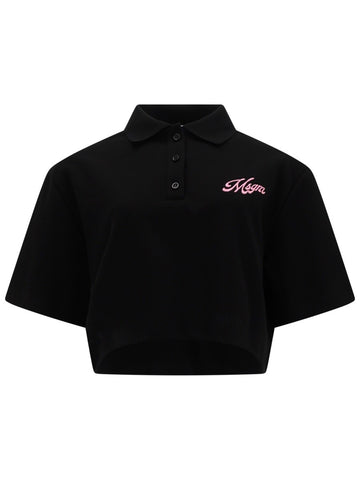 msgm msgm - POLO CROP CON LOGO