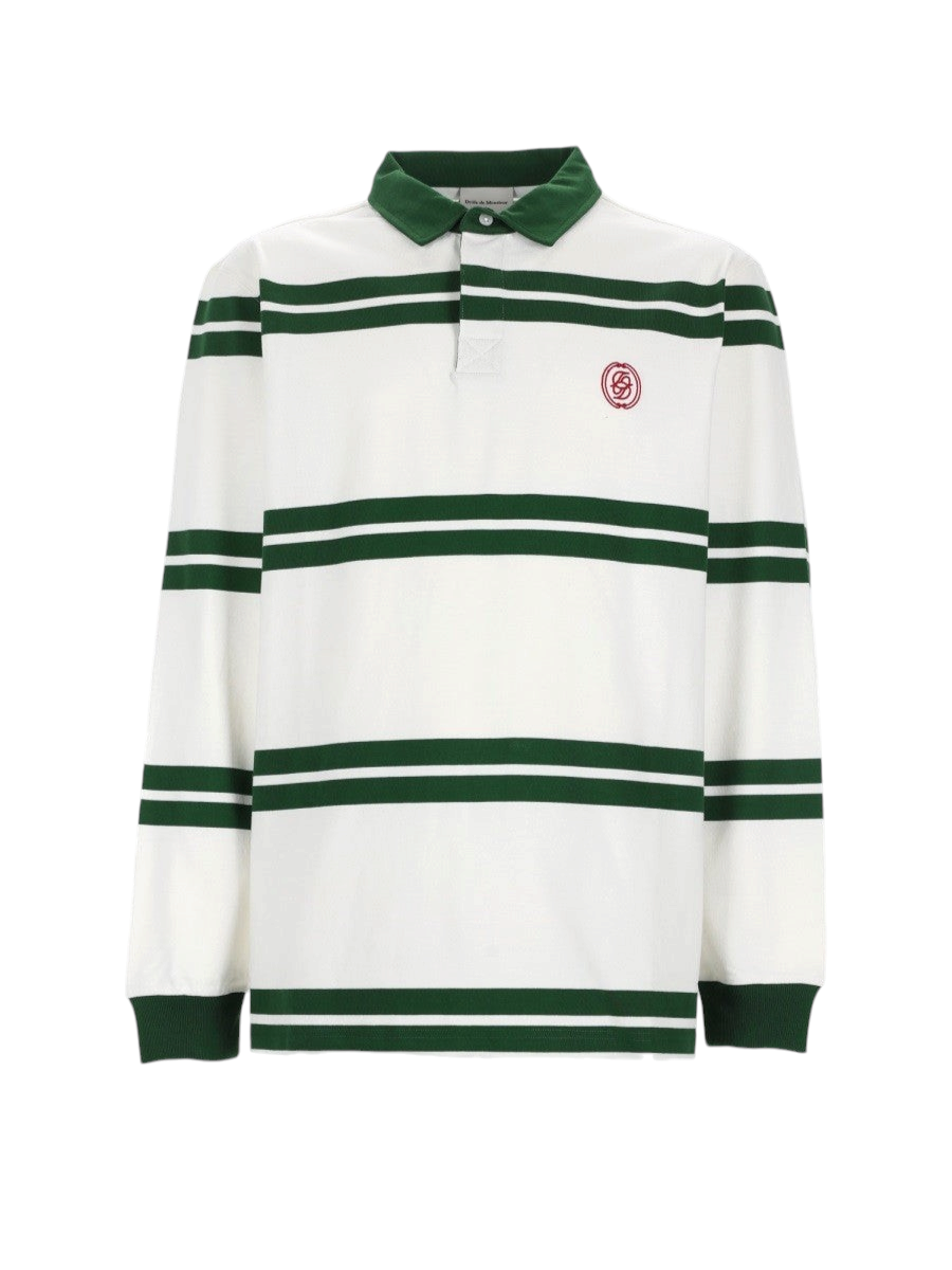 Drole De Monsieur - POLO "D MIRROR" A RIGHE White