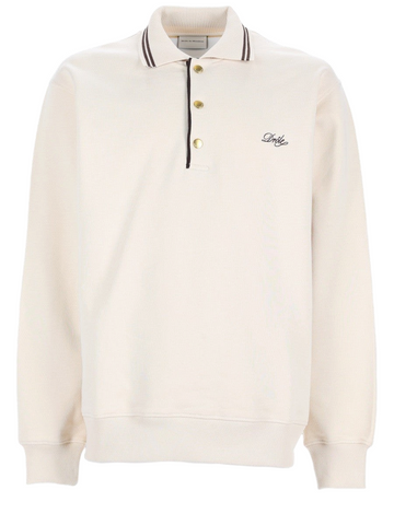 Drole De Monsieur - Cotton Polo Shirt with Logo beige