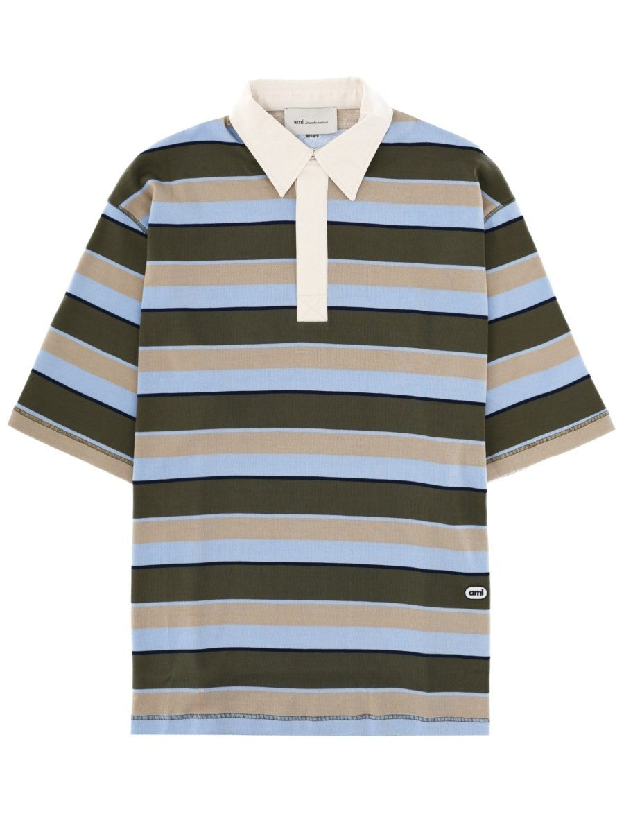 AMI PARIS AMI PARIS - POLO IN COTONE CON LOGO