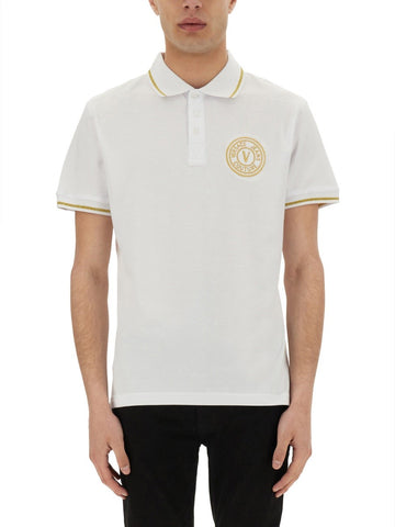 Versace Jeans Couture - POLO IN COTONE CON V-EMBLEM