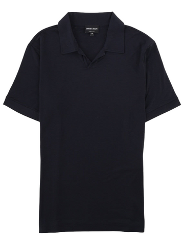 Giorgio Armani - POLO IN JERSEY DI VISCOSA STRETCH Blue 52