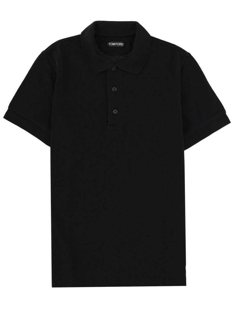 TOM FORD - POLO IN LYOCELL E COTONE polo-in-lyocell-e-cotone