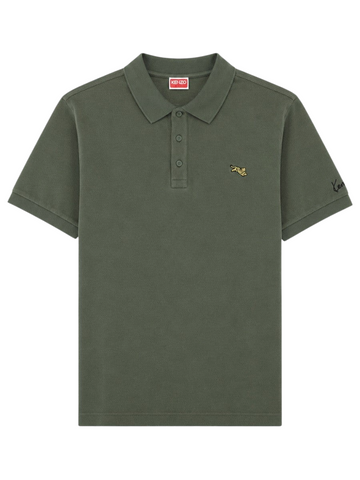 Kenzo - POLO "JUMPING TIGER" GREEN XL