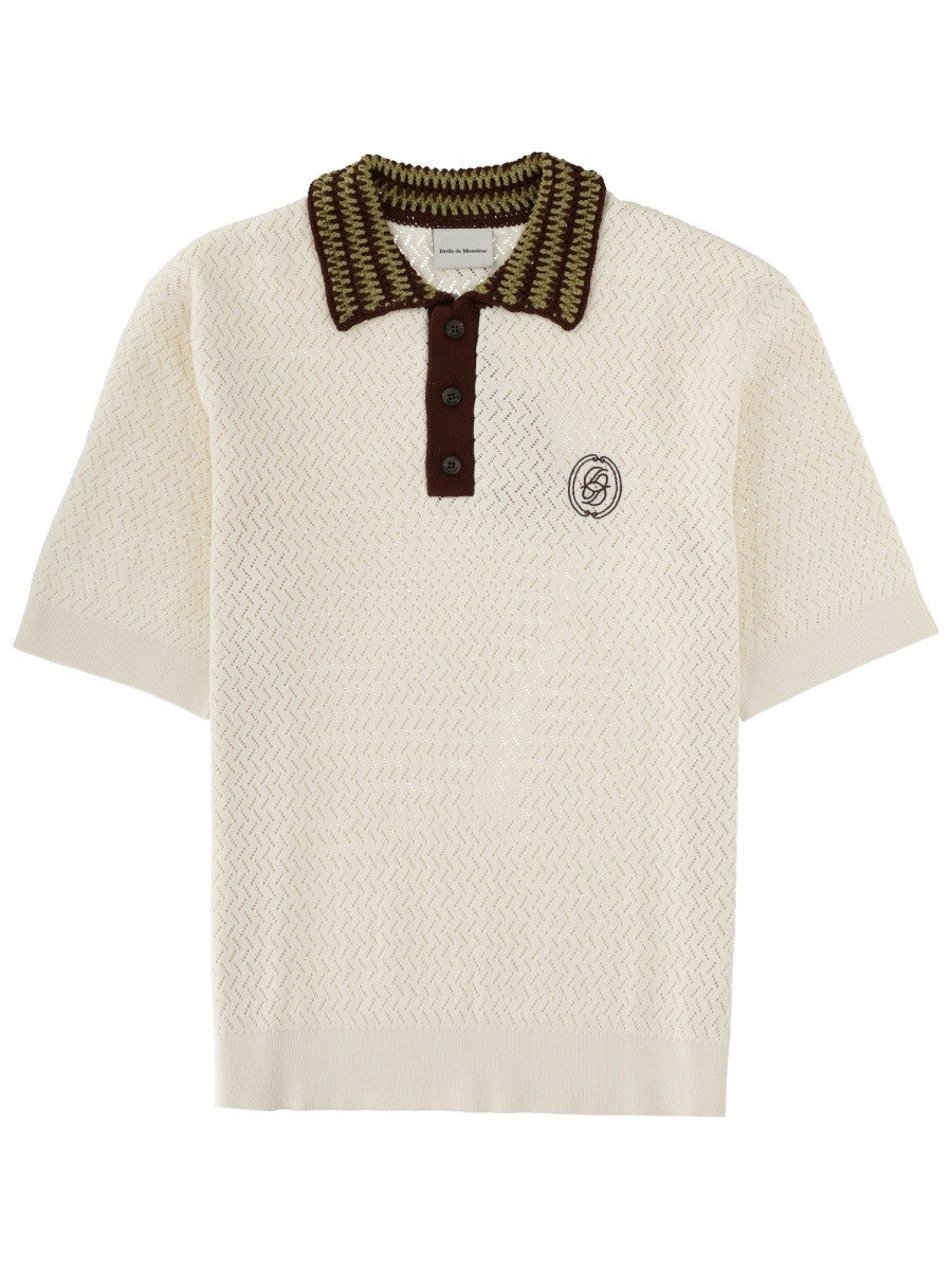Drole De Monsieur Drole De Monsieur - POLO "MAILLE A JOURNÉ D MIROIR"