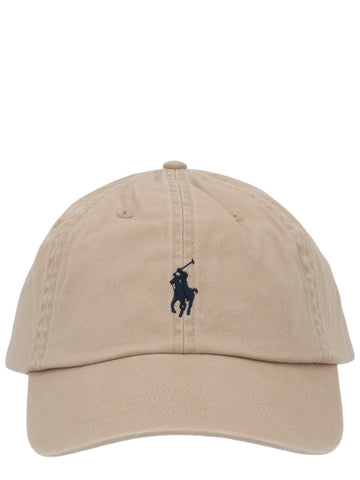 Polo Ralph Lauren Polo Ralph Lauren Beige Cotton Baseball Cap