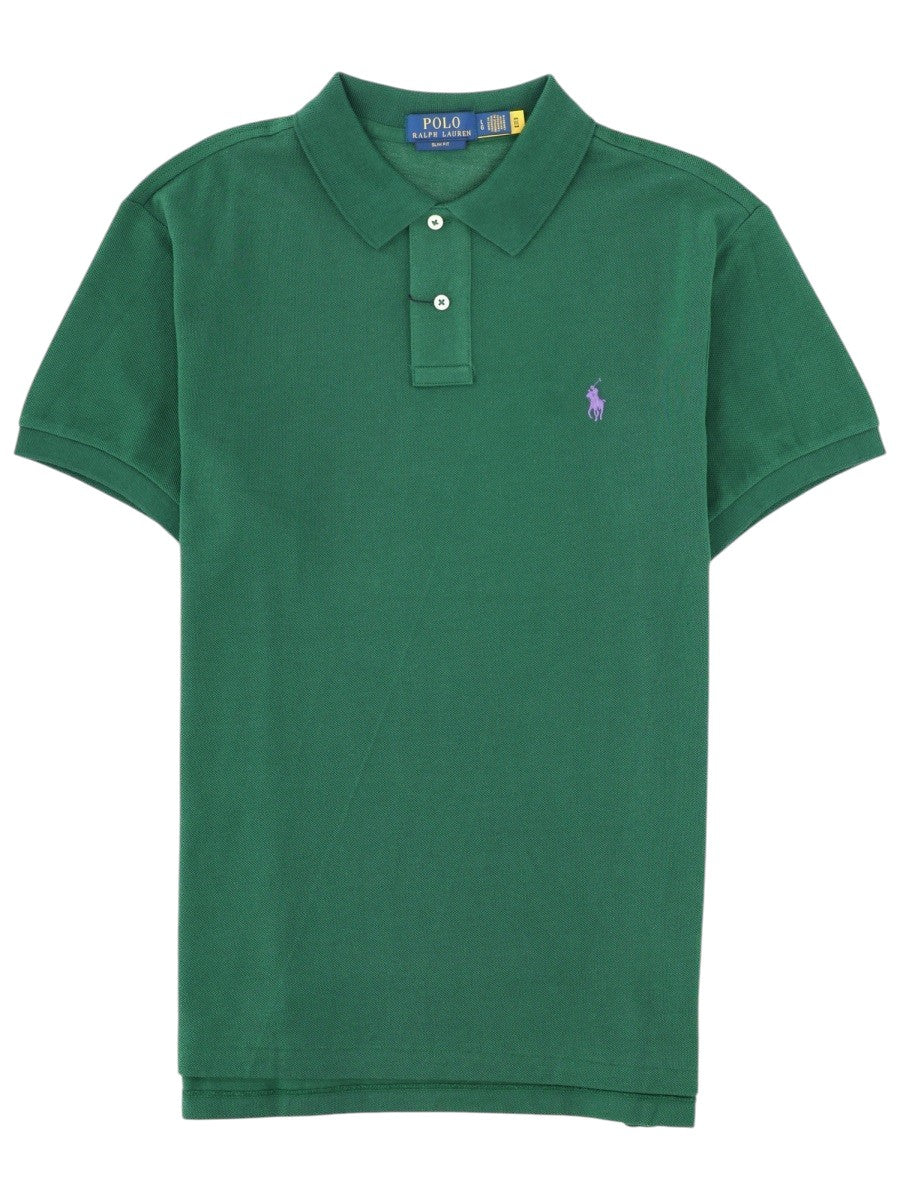 Polo Ralph Lauren - Logo Polo Shirt - Green polo-ralph-lauren-logo-polo-shirt-green-front-jpg