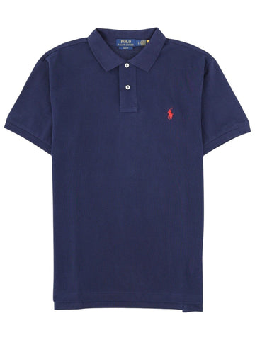 Polo Ralph Lauren - Logo Polo Shirt - Navy Blue polo-ralph-lauren-logo-polo-shirt-navy-blue-front-jpg