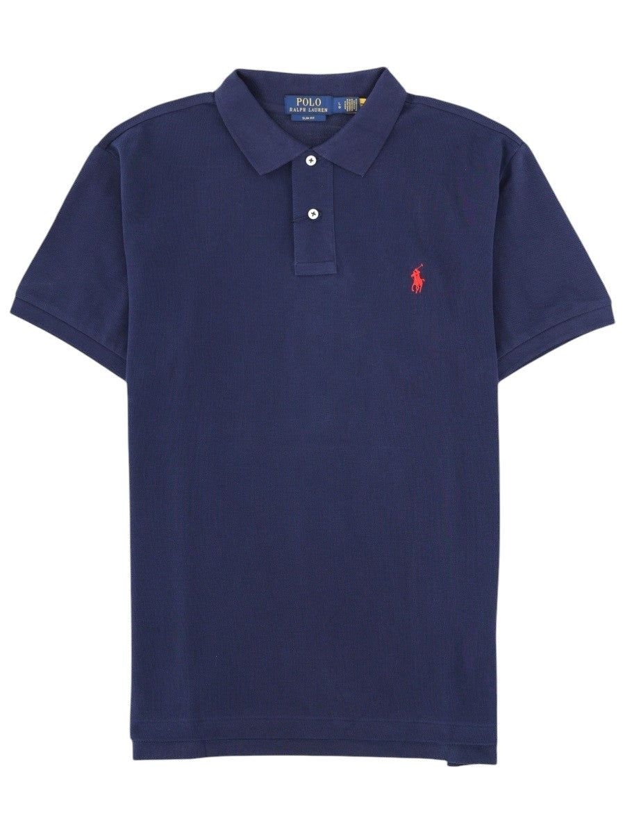 Polo Ralph Lauren - Logo Polo Shirt - Navy Blue polo-ralph-lauren-logo-polo-shirt-navy-blue-front-jpg