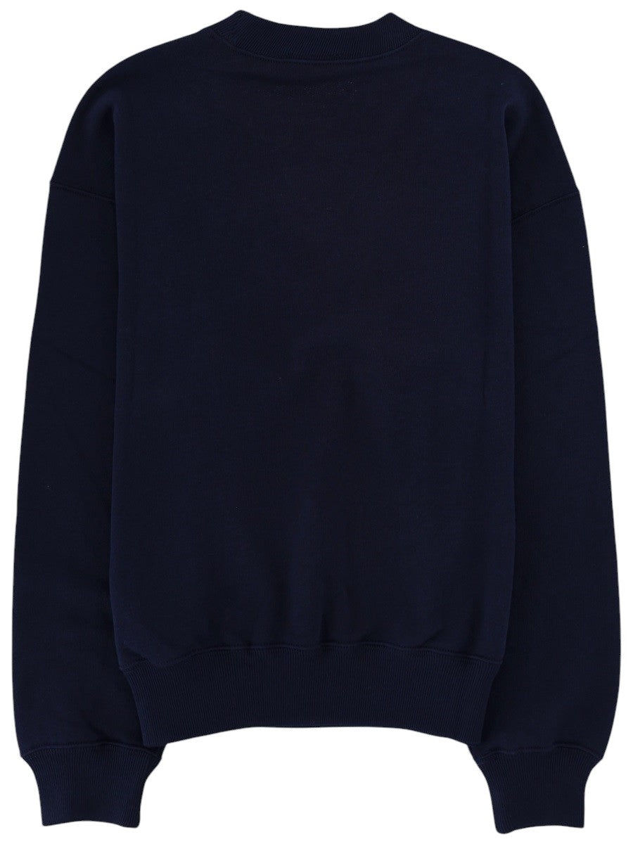 Polo Ralph Lauren - Navy Sweatshirt with Red Logo polo-ralph-lauren-navy-crewneck-sweatshirt-front-jpg