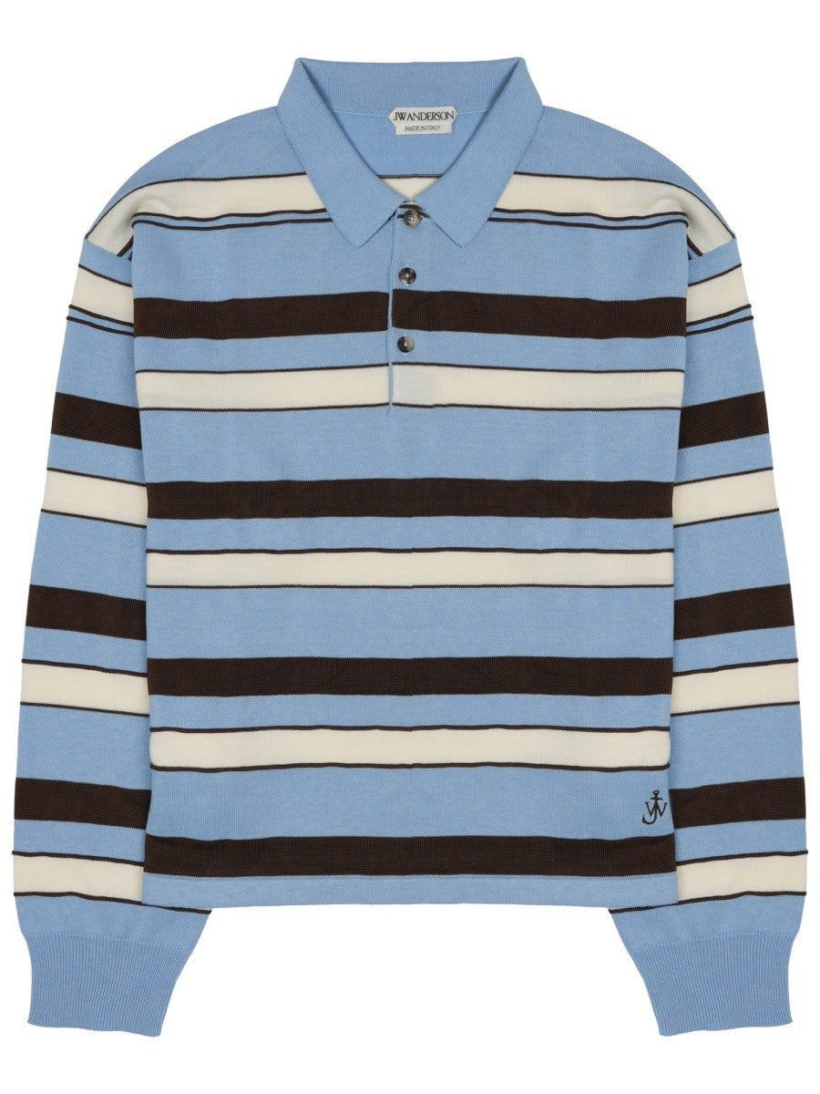 jw anderson - POLO "RUGBY" IN COTONE