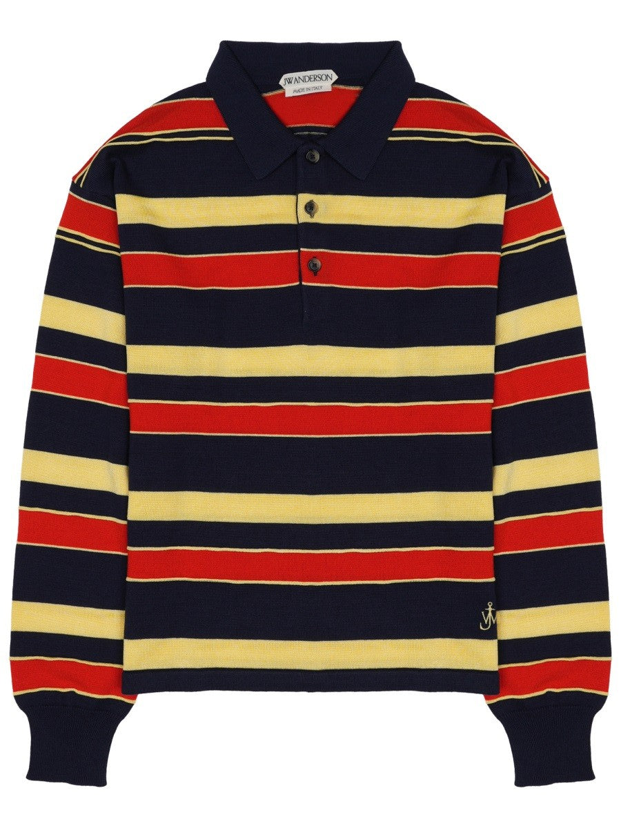 jw anderson - POLO "RUGBY" IN COTONE