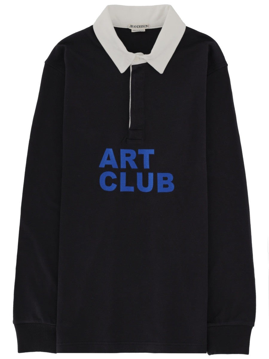 jw anderson - POLO SHIRT "ART CLUB" polo-shirt-art-club