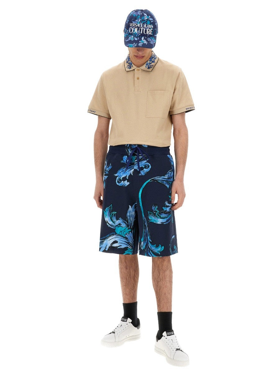 POLO SHIRT WITH BAROQUE OUTLINE COLLAR