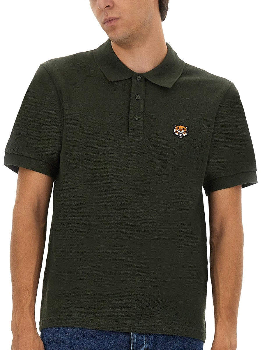 POLO SHIRT WITH HAPPY TIGER EMBROIDERY