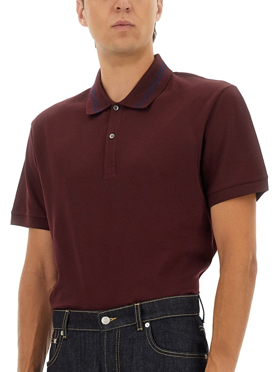 POLO SHIRT WITH LOGO ON THE COLLAR
