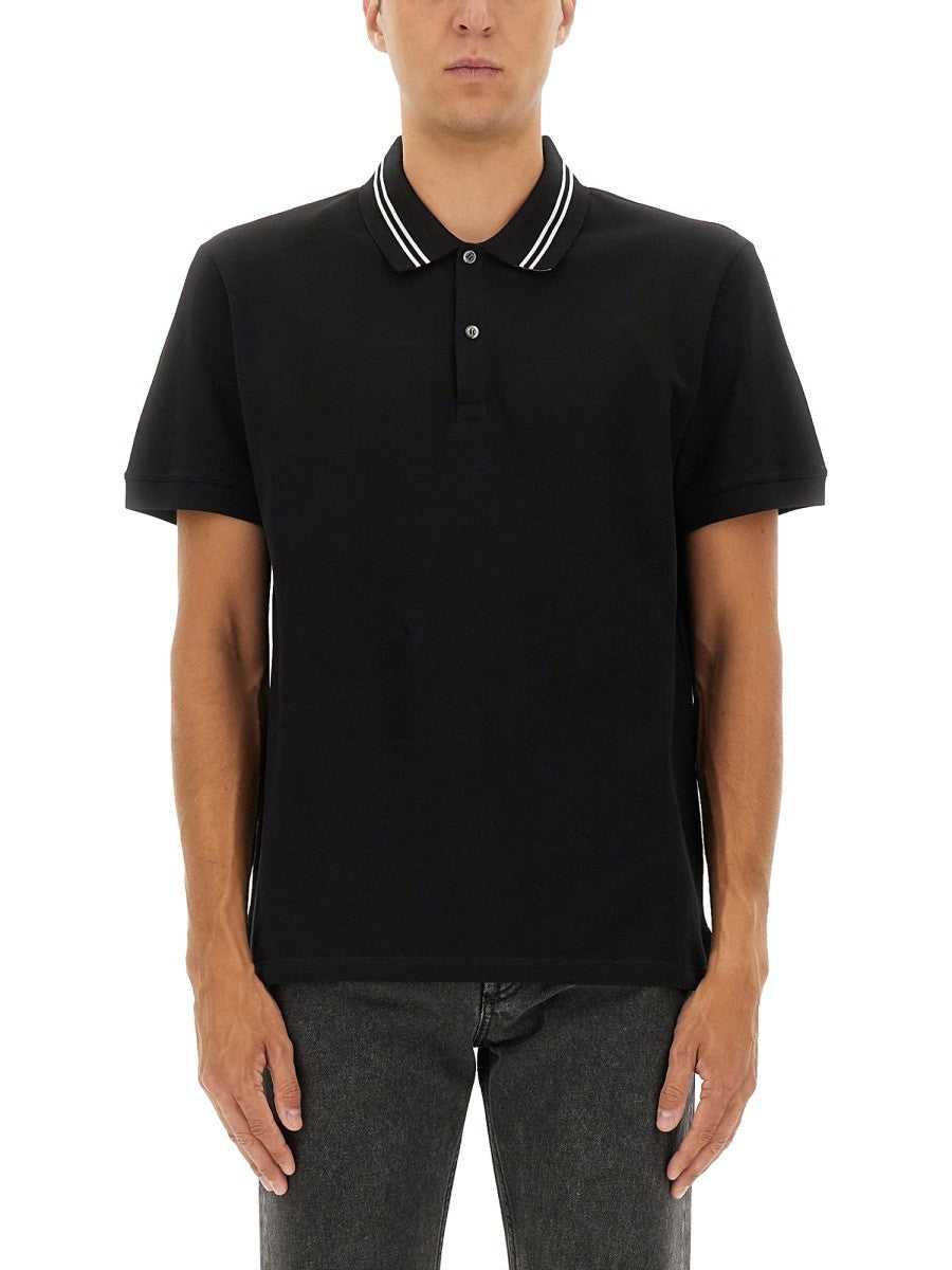 POLO SHIRT WITH LOGO ON THE COLLAR