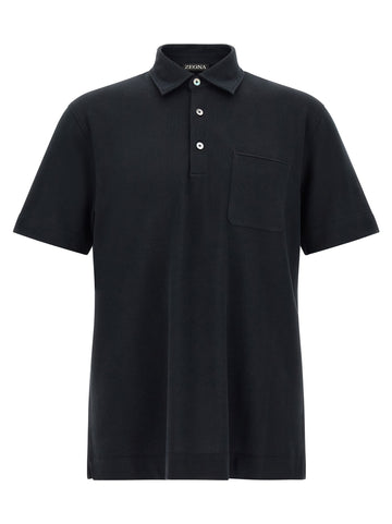 Zegna - Polo shirt with pocket