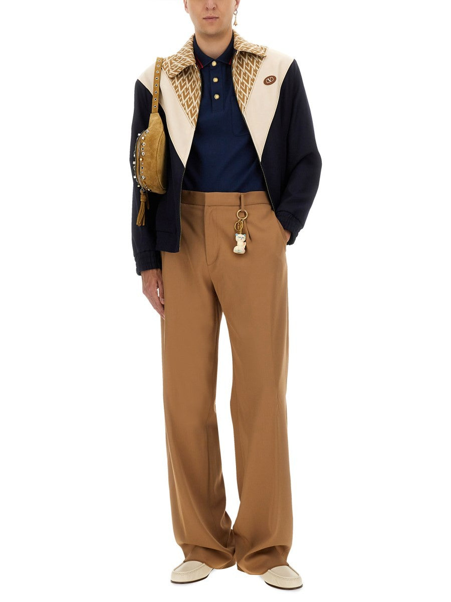Valentino - POLO SHIRT WITH VG EMBROIDERY