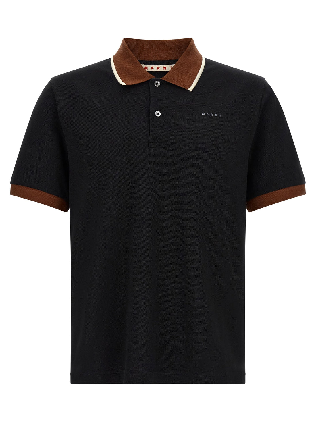 Marni - Polo with contrasting details Black