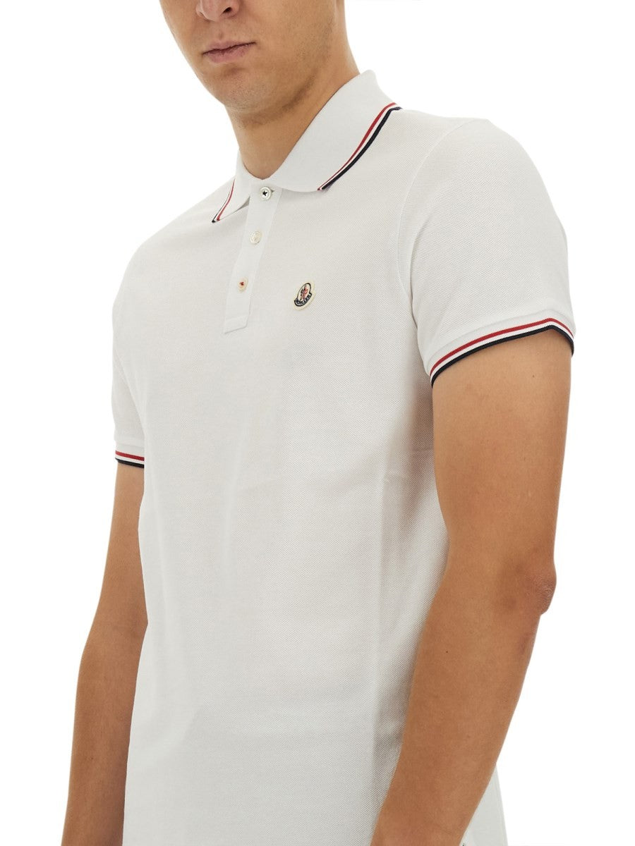 POLO WITH LOGO PATCH