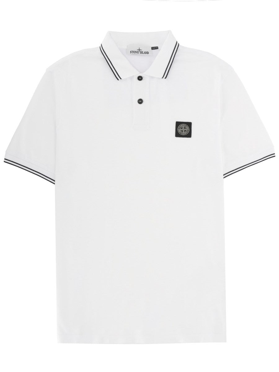 Stone Island - POLO WITH LOGO polo-with-logo_32ec80a8-5ed0-4c3d-8ec8-c3280b838fbb
