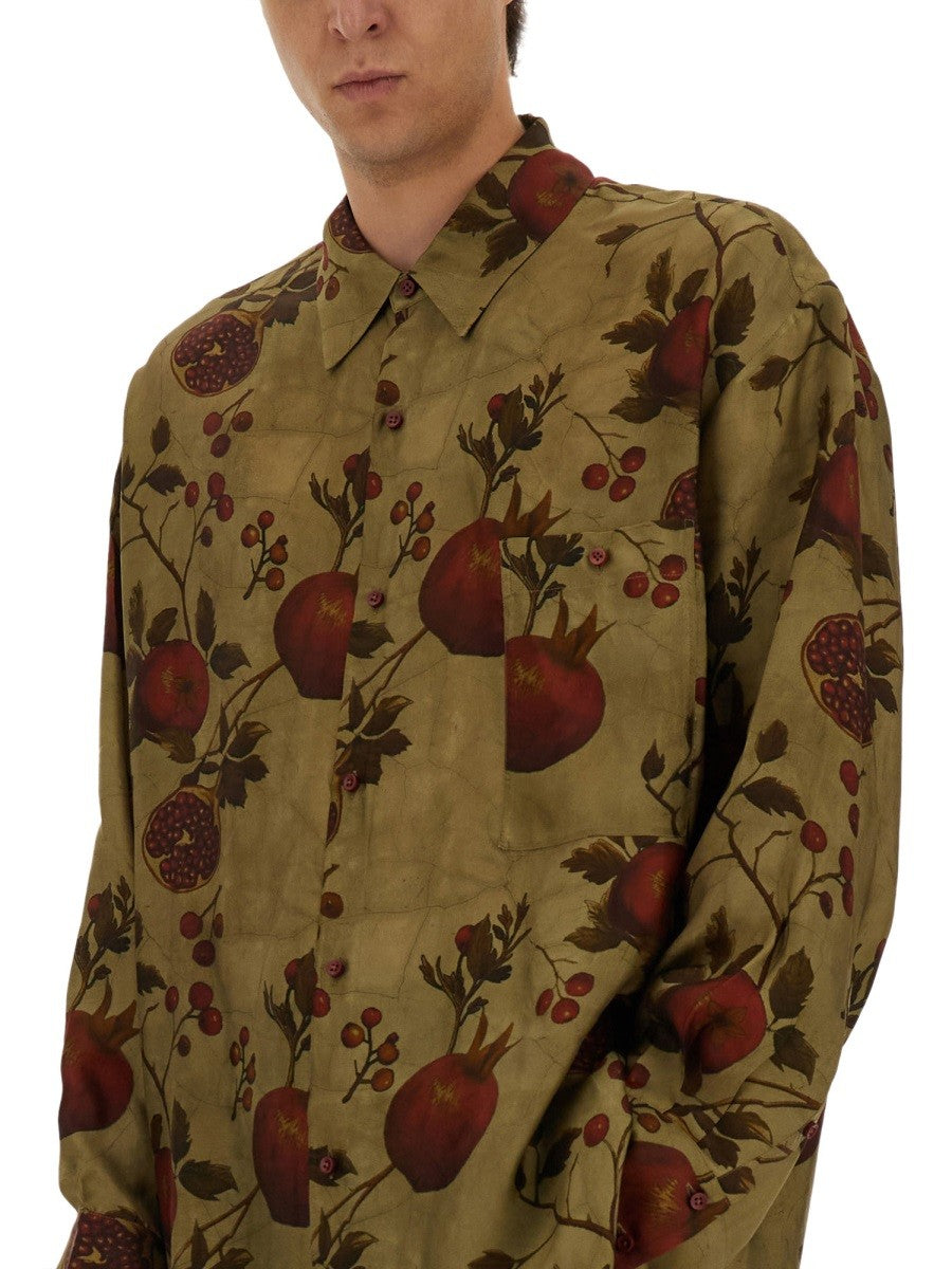 UMA WANG - POMEGRANATE PRINT SHIRT
