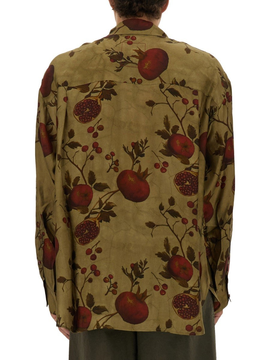UMA WANG - POMEGRANATE PRINT SHIRT