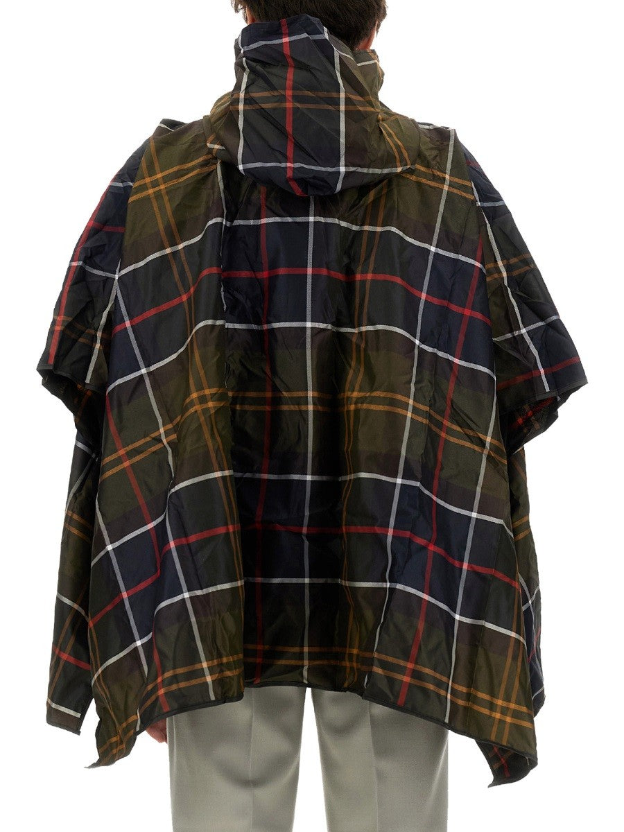 PONCHO WITH TARTAN PATTERN