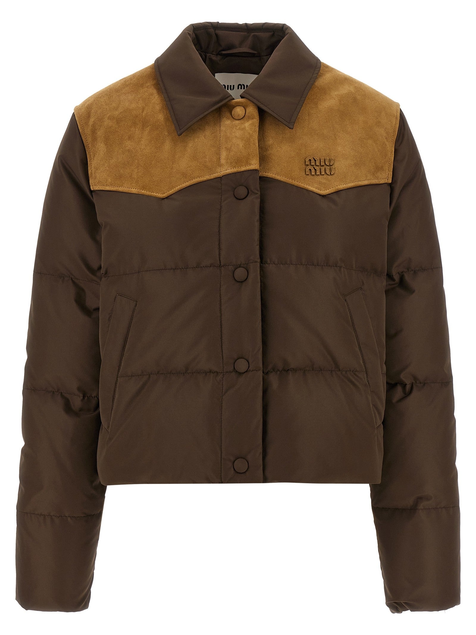 Miu Miu - Pongé tec down jacket